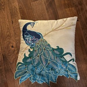 Pillow THRO by Lladlo Lorenz peacock pillow 14 x15
